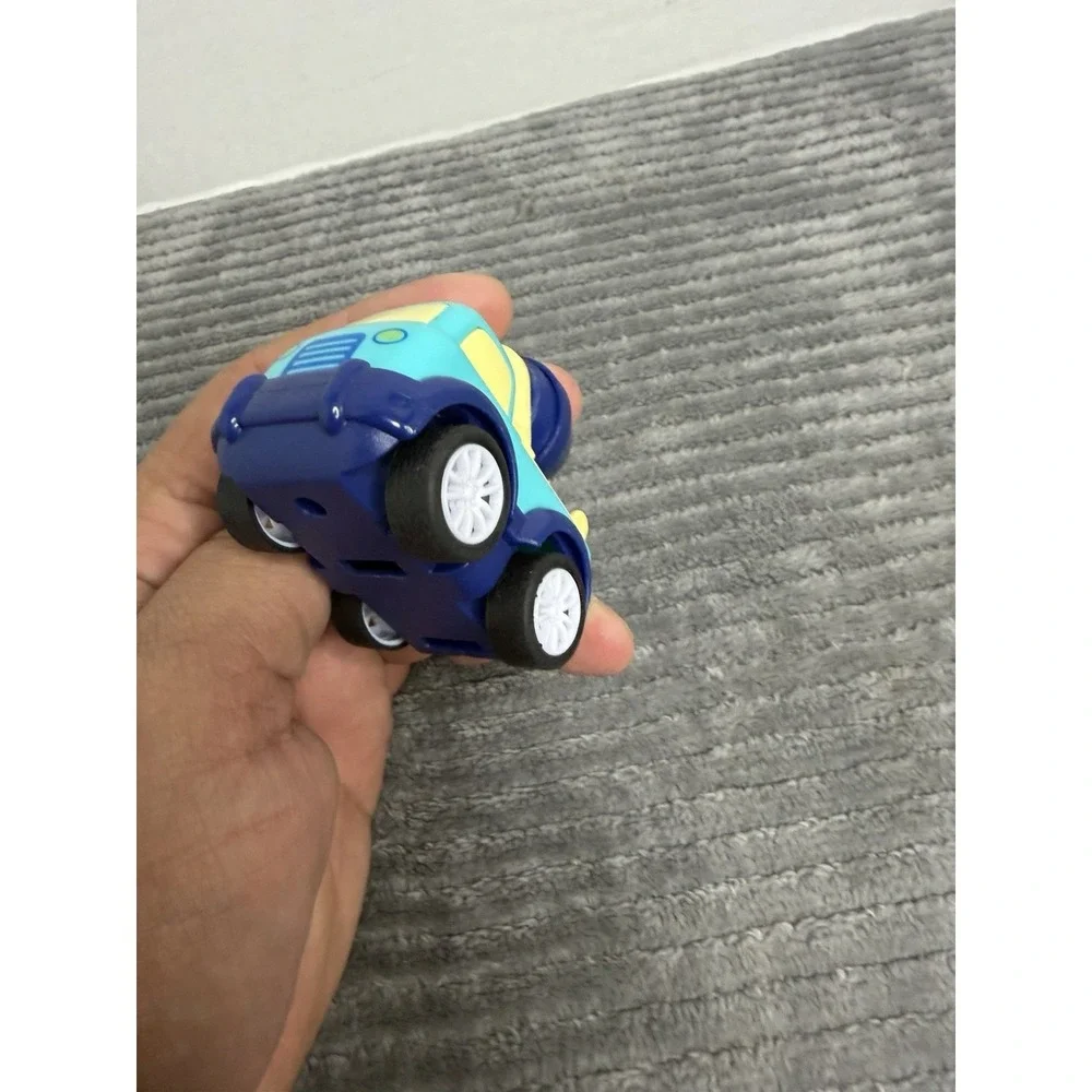 Unbranded Plastic Blue Yellow Concrete Toy Mixer- Some Damage- 4inches x 3inches